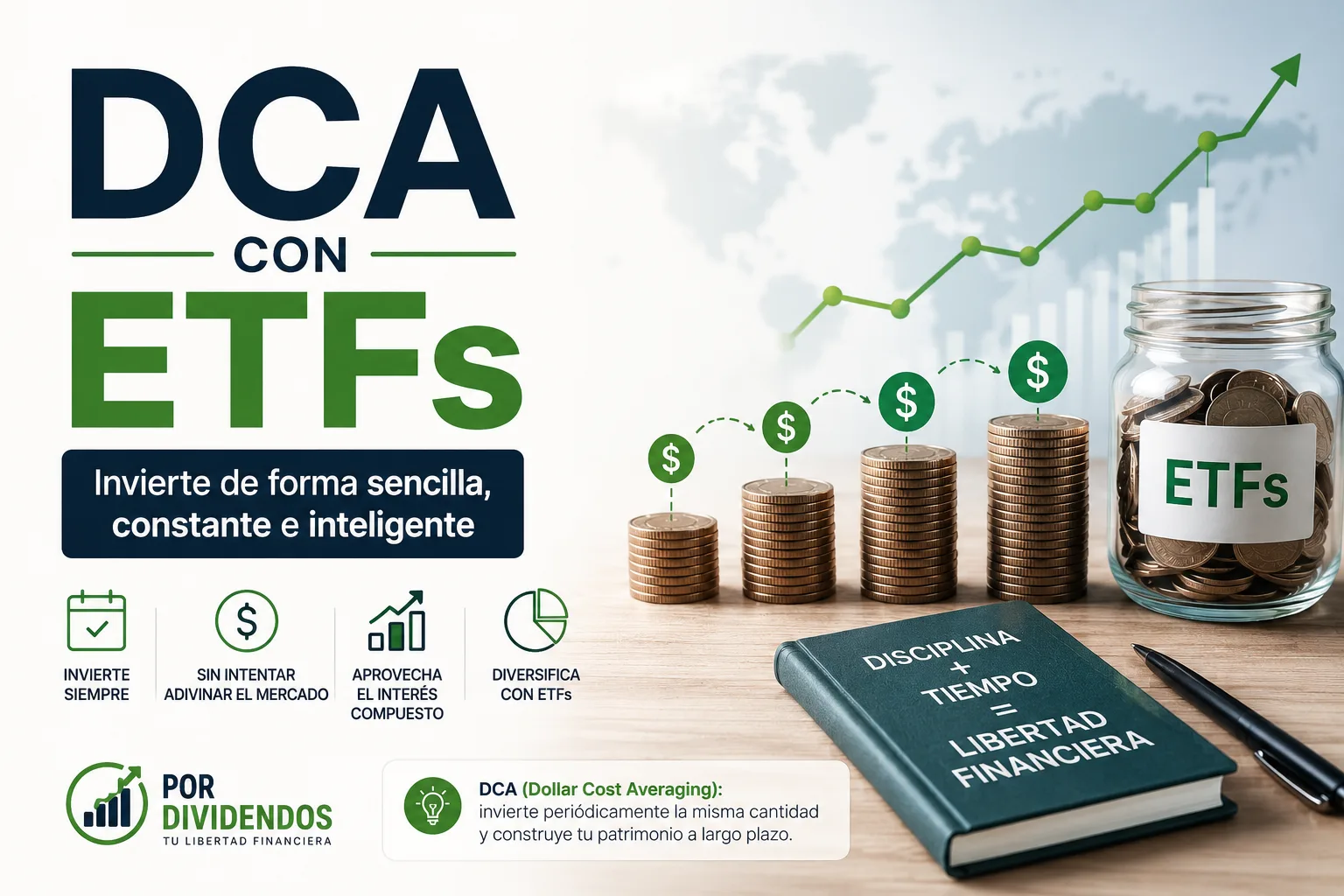 DCA con ETFs: cómo automatizar tu inversión paso a paso (2026)